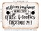 DECORATIVE METAL SIGN - As For Me and My House We Will Serve Milk and Cookies - Vintage Rusty Look